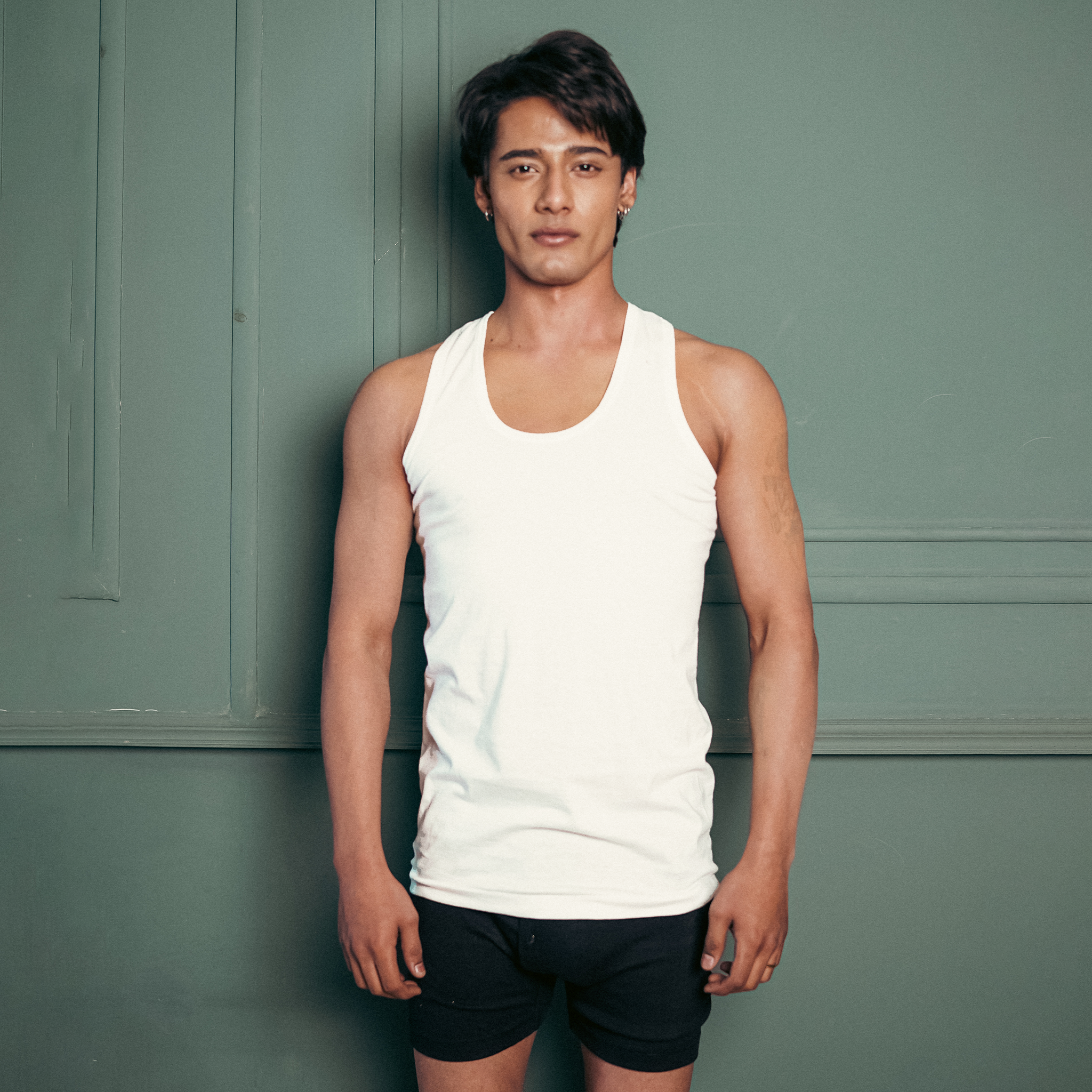 Pack Of 3 Sleeveless White Vest