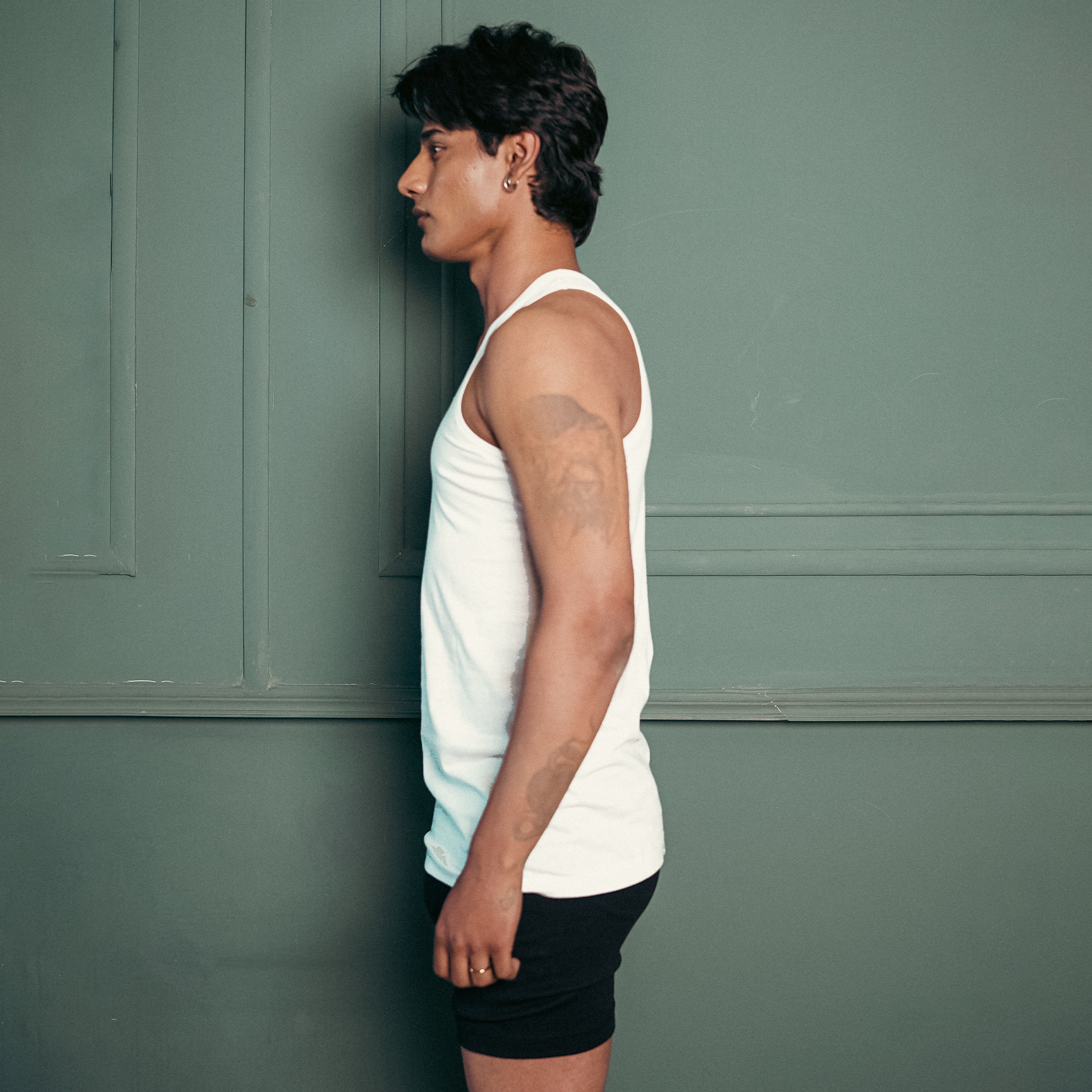 Pack Of 3 Sleeveless White Vest